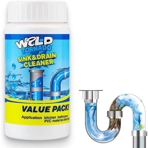 Wild Tornado Sink and Drain Cleaner, Powerful Sink and Drain Cleaner Powder, Wild Sink and Drain Cleaner Powder for Kitchen Toilet Pipe Dredging