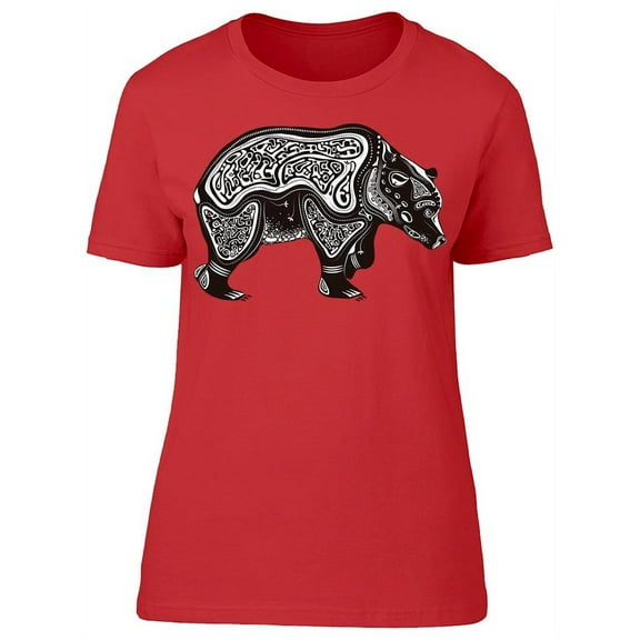 Wild Totem Animal Bear T-Shirt Women -Image by Shutterstock, Female Large