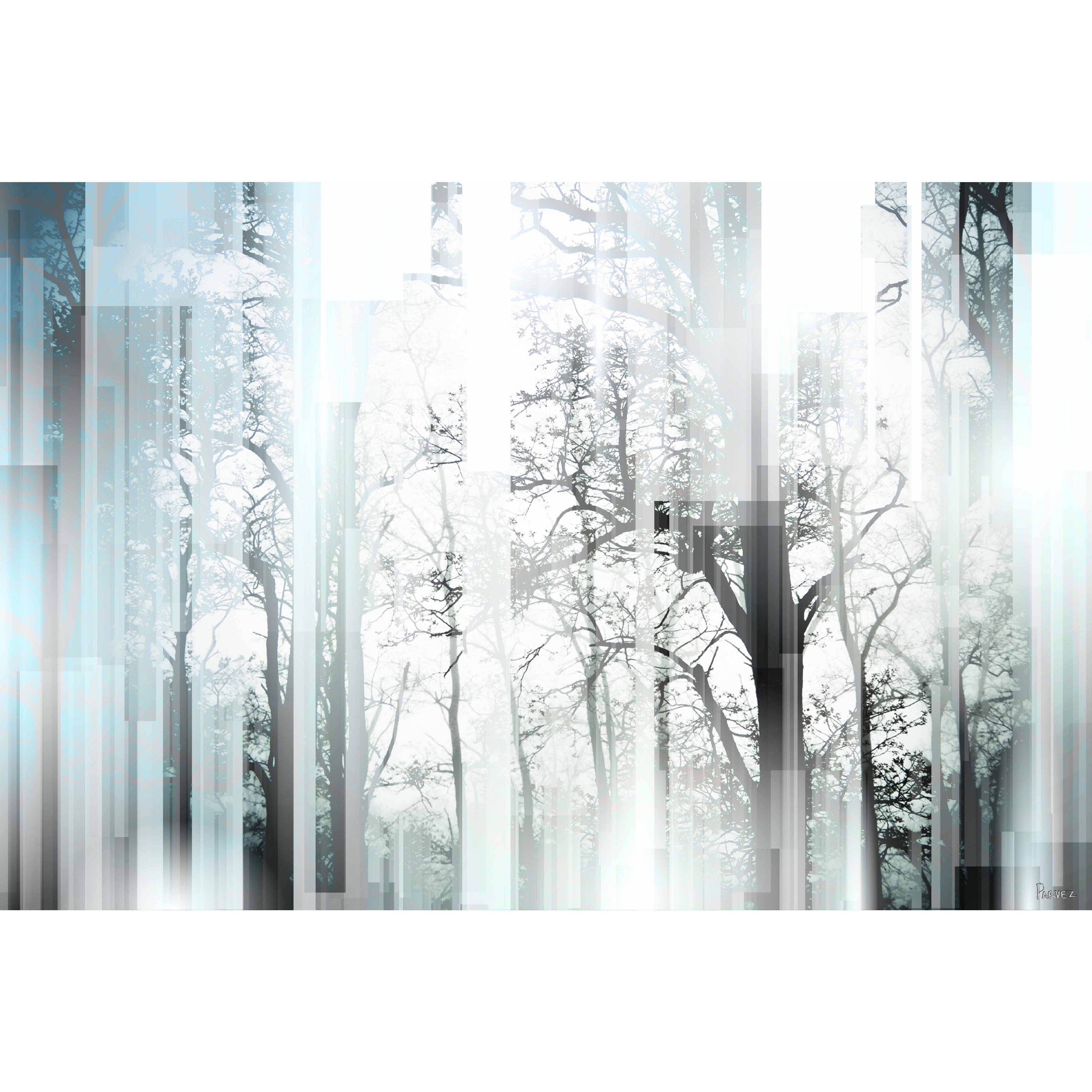 Wild Trees Abstract Multicolor Canvas Print, 18" x 12"