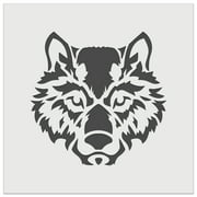 Wild Tribal Wolf Head DIY Cookie Wall Craft Stencil - 3.5 Inch