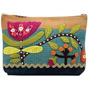 Wild Tulip Sac - Applique, Embroidery, and Sewing Pattern by Sue Spargo of Folk Art Quilts