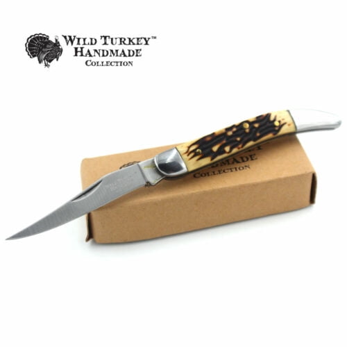 Wild Turkey Handmade Biker Tooth-Pick Folding Knife 3.5