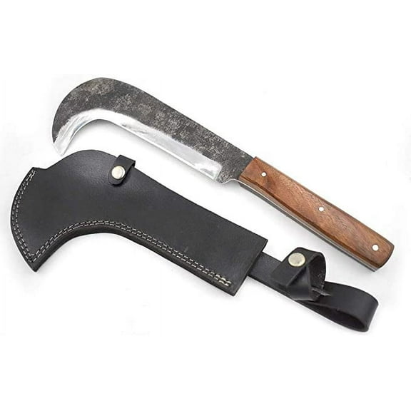 Wild Turkey Handmade Billhook Sickle Machete 1075 High Carbon Steel Fully Functional