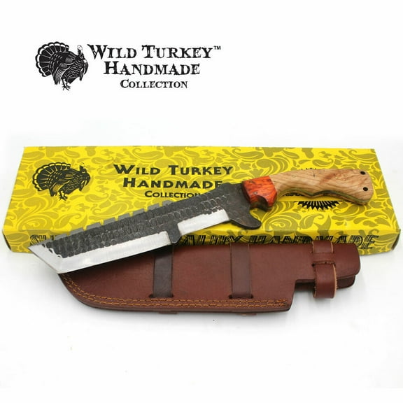 Wild Turkey Handmade Collection 14.5" Full Tang Fixed Blade Tracker Knife