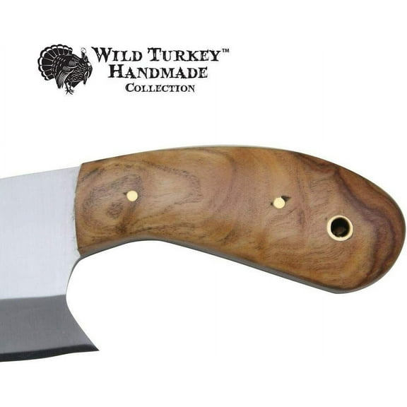 Wild Turkey Handmade Collection 7" Fixed Blade Chef Cleaver Hatchet w. Sheath