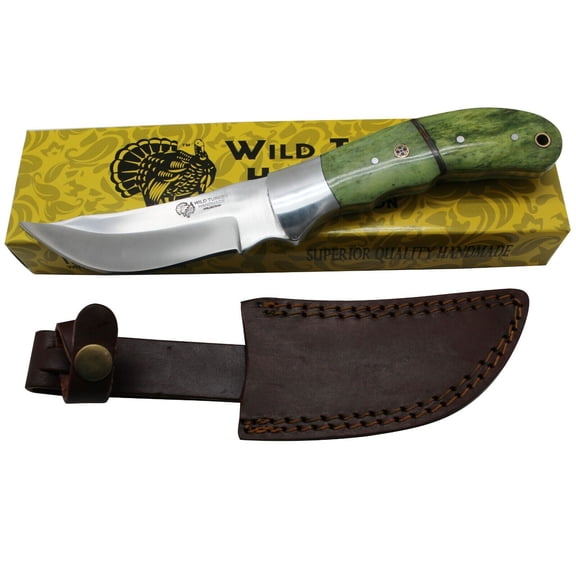 Wild Turkey Handmade Collection 9.5" Heavy Duty Fixed Blade Hunting Knife