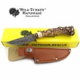 thumbnail image 1 of Wild Turkey Handmade Collection Fixed Blade Faux Handle Hunting Knife w/Sheath, 1 of 6