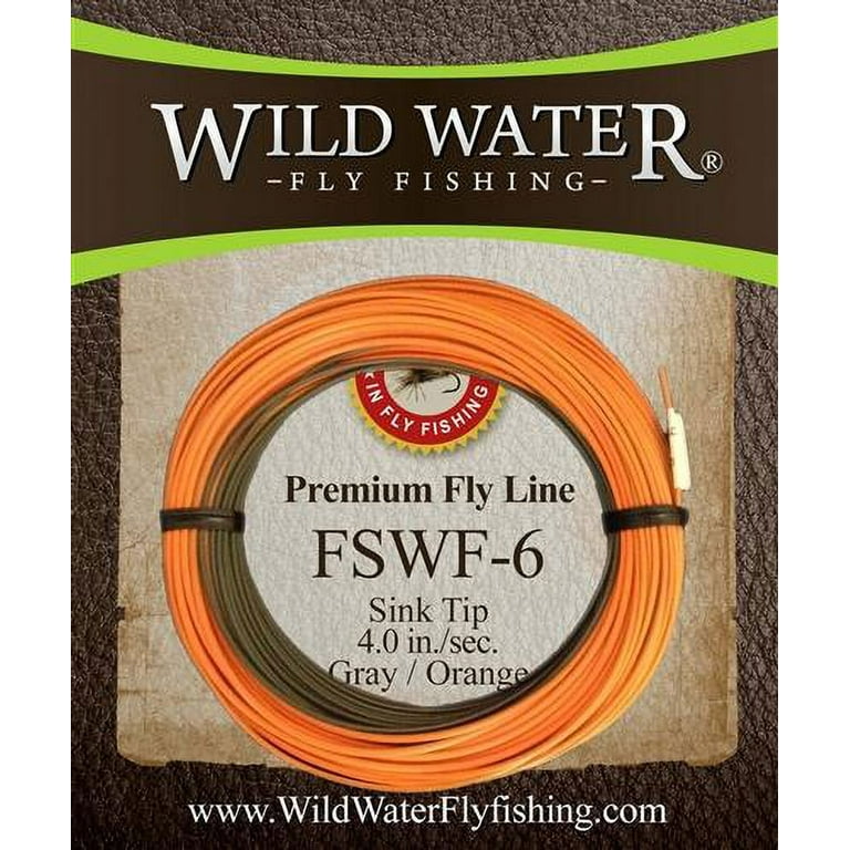 Wild Water Fly Fishing Weight Forward 6 Sinking Tip Fly Line 