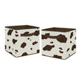 thumbnail image 1 of Wild West Cow Print Fabric Storage Cube by Sweet Jojo Designs, 1 of 2