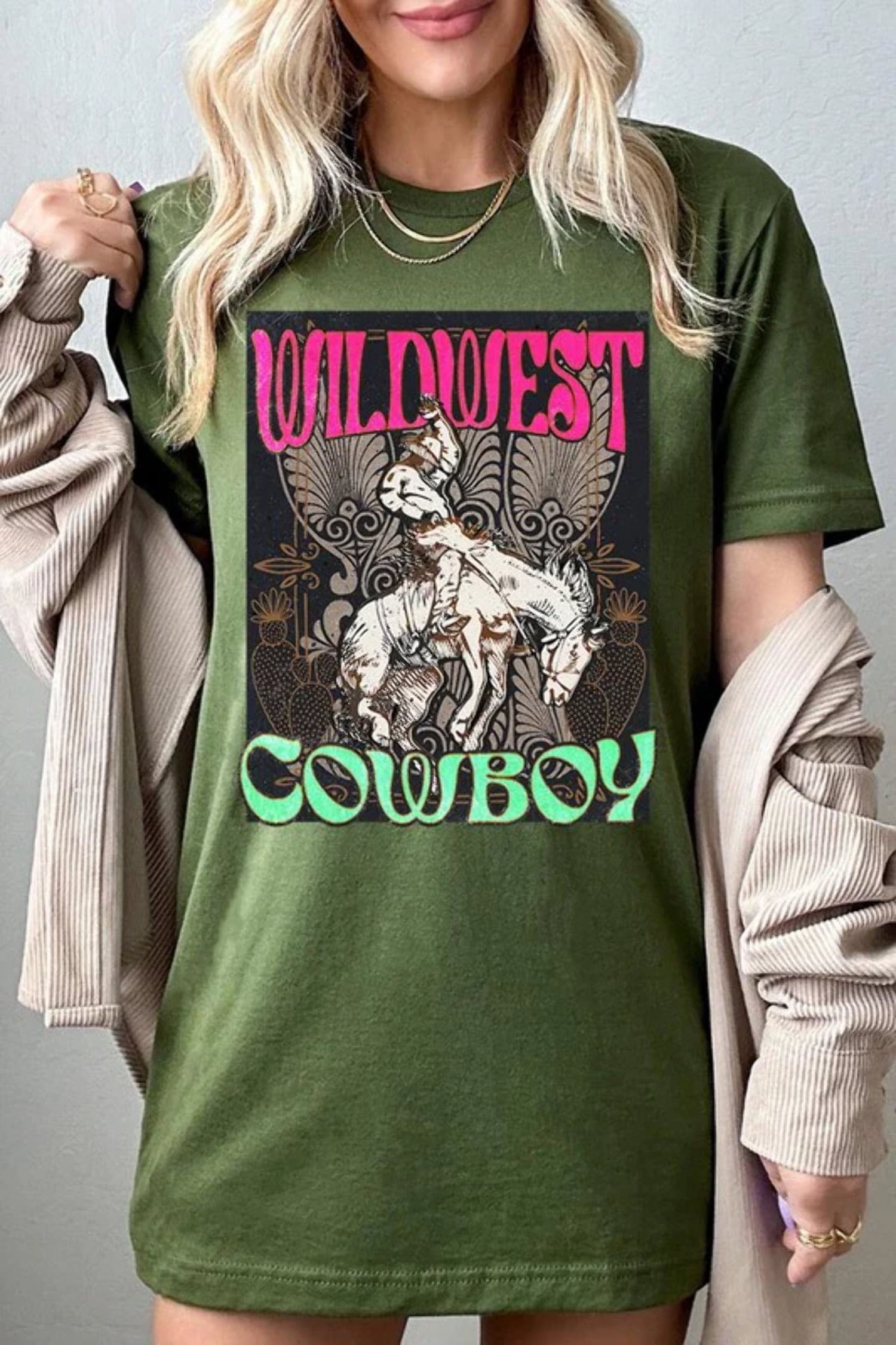 Wild West, Lazy River Long Sleeve Graphic Tee main image 0