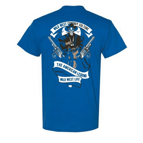 Wild West Cowboy Men Crew Neck T-shirt