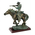 thumbnail image 1 of Wild West Cowboy Sharp Shooter Sculpture Man and Horse Statue by Xoticbrands - Veronese, Size (Small), 1 of 1