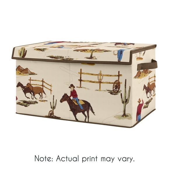 Wild West Cowboy Storage Fabric Toy Box by Sweet Jojo Designs