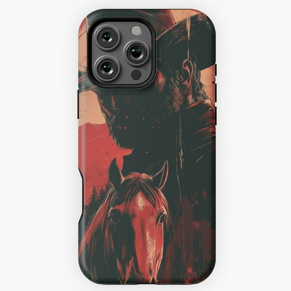 Wild West Cowboy Vintage Western Art Phone Case for iPhone 16 15 14 13 12 11 Pro Max - Unique Design Phone M97