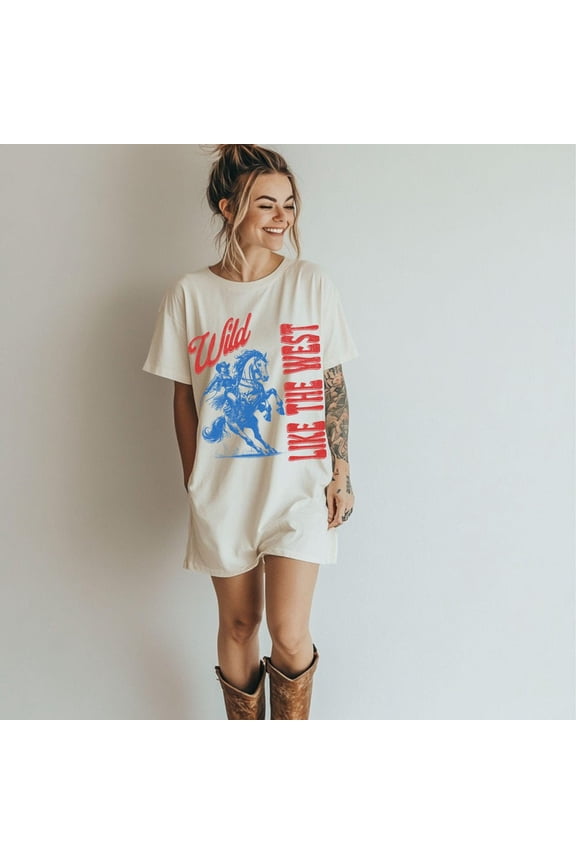 Wild West Graphic Tee, Distressed Cowgirl Shirt, Trendy Midwest Apparel, Western Clothing, Ride Or Die Shirt, Retro Rodeo Club Tee Unisex S-5XL Hot Trending Shirt, Vintage Birthday Gift