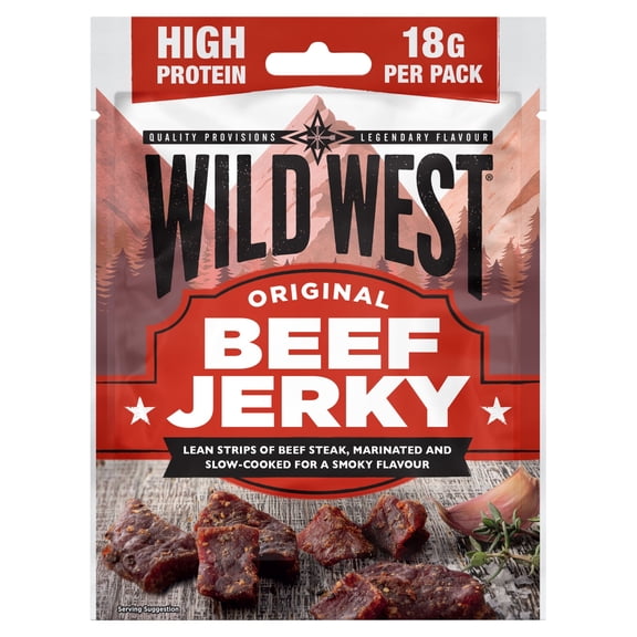 Wild West Original Beef Jerky 60G, Imported from Britain