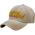 thumbnail image 1 of Wild West RODEO Vintage Distressed Washed Baseball Cap, 1 of 4