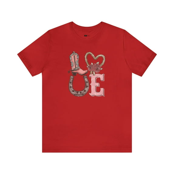 Wild West Romance: Women's Western Graphic T-Shirt