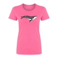 thumbnail image 1 of Wild Whale Graphic  Shaped Tee Women's -Image by Shutterstock, 1 of 2