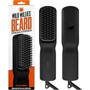 Wild Willie's Beard Straightener, 2-in-1 Beard Ionic Styling Brush