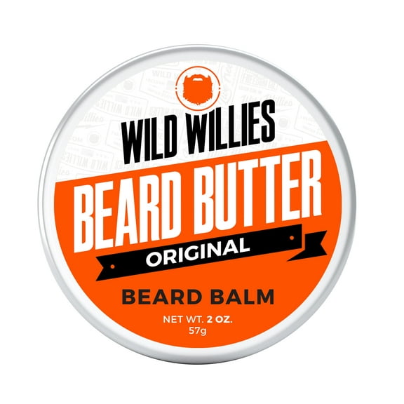 Wild Willies Beard Butter Leave-In Conditioner - Organic Beard Balm for Fast Beard Growth, Beard Care Softener - Beard Cream for Men to Remove Itch & Dandruff, Restores Moisture - 2 oz