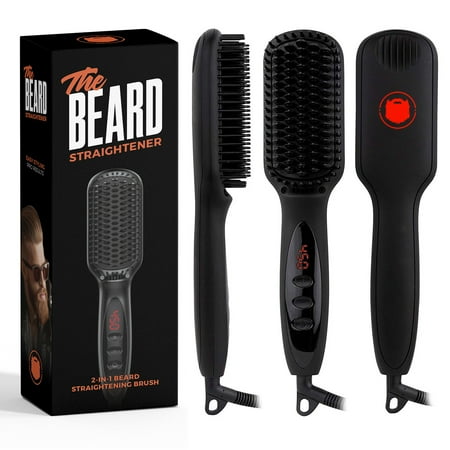 Wild Willies - 2-in-1 Beard Straightening Brush - Black