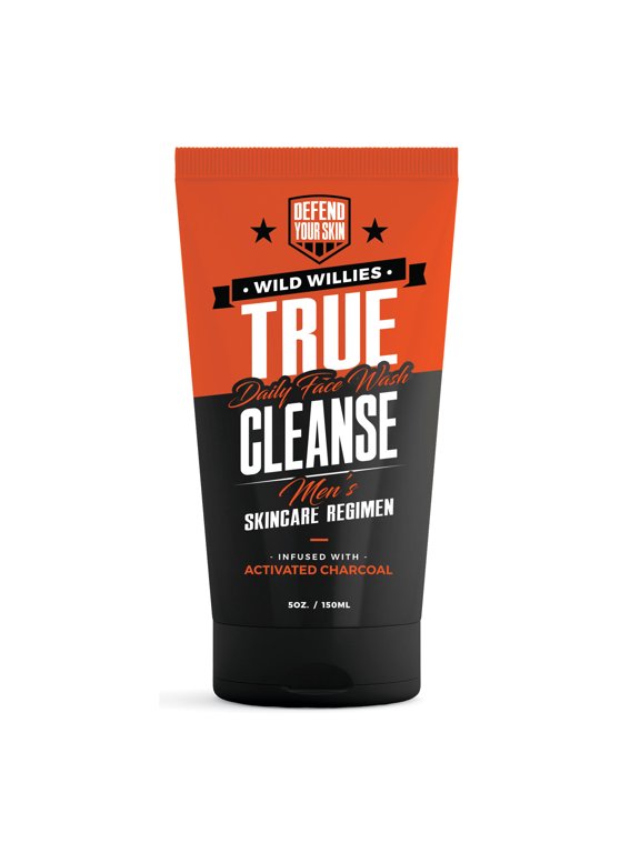 Men's Face Wash with Activated Charcoal for Sensitive Skin, 5 Oz, Facial Cleanser