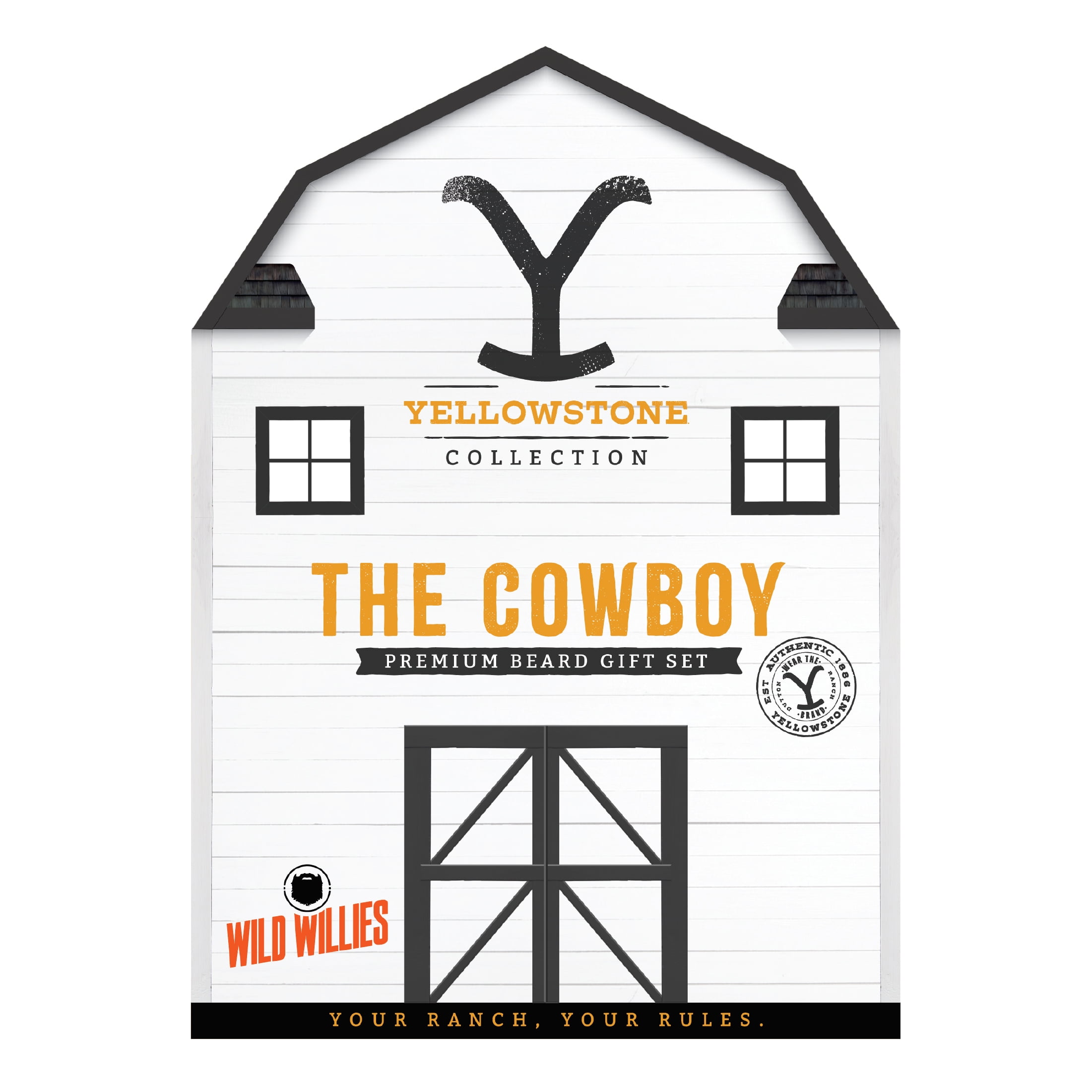 Wild Willies Yellowstone Collection The Cowboy Premium Beard Gift Set, New