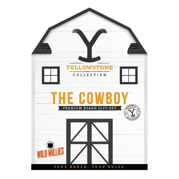 Wild Willies Yellowstone Collection The Cowboy Premium Beard Gift Set, New