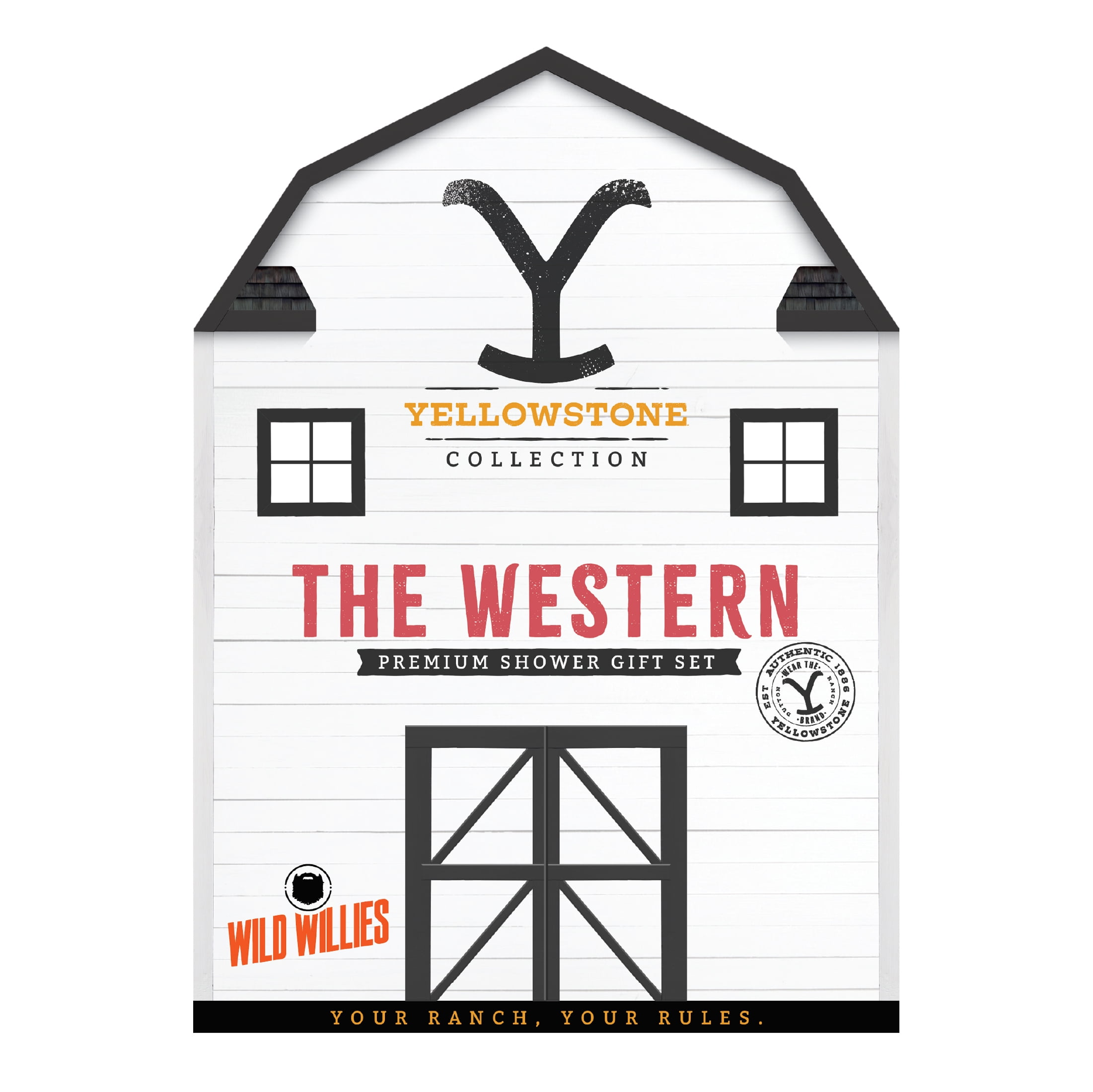 Wild Willies Yellowstone Collection The Western Premium Shower Gift Set, New, Adult