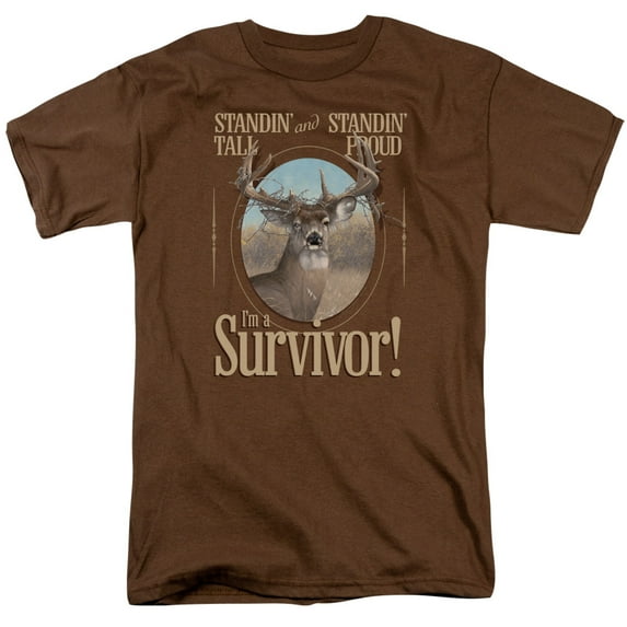 Wild WingS/Survivor S/S Adult 18/1 T-Shirt Coffee
