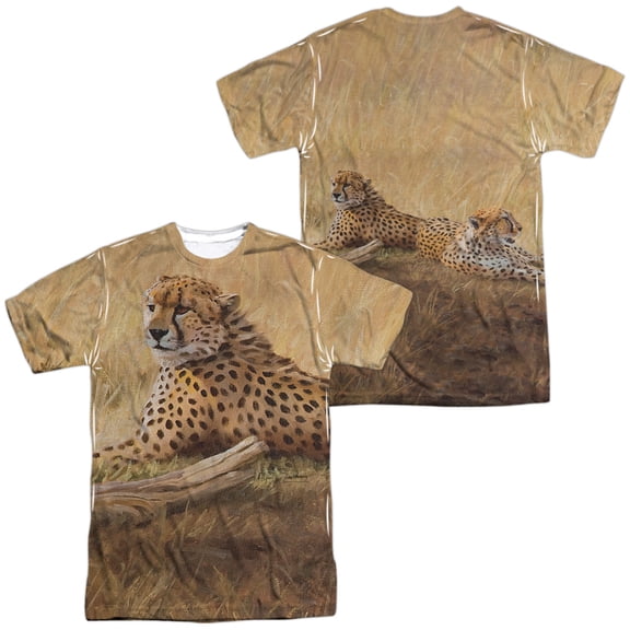 Wild Wings African Cats Unisex Adult Sublimated Costume T Shirt (Front/Back), Medium Multicolor