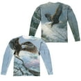 thumbnail image 1 of Wild Wings - American Eagle (Front/Back Print) - Regular Fit Long Sleeve Shirt - XX-Large, 1 of 2