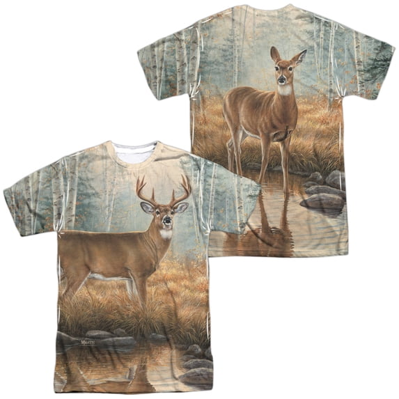Wild Wings Autumn Reflections Unisex Adult Sublimated Costume T Shirt (Front/Back), 3X-Large Multicolor