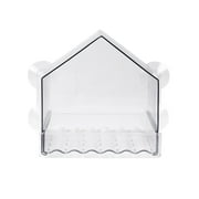 Nature’s Way Clear View Window Bird Feeder 2‑Cup Bird Feeder with 4 Strong Suction Cups and Removable Fresh Seed Tray for Small and Large Wild Birds