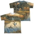 thumbnail image 1 of Wild Wings - Ducks Over Water (Front/Back Print) - Youth Short Sleeve Shirt - X-Large, 1 of 2