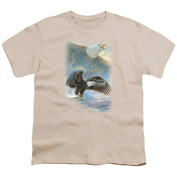 Wild Wings Eagle Pride S/S Youth 18/1 T-Shirt Cream