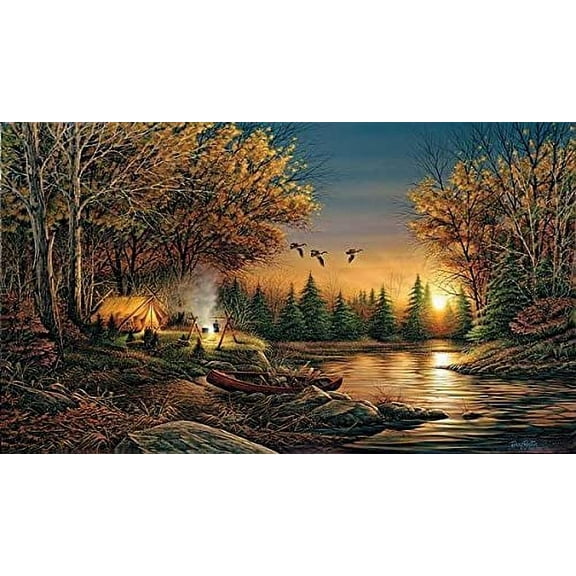 Wild Wings Evening Solitude II 10.5 x 18 Art Collection by Artist Terry Redlin