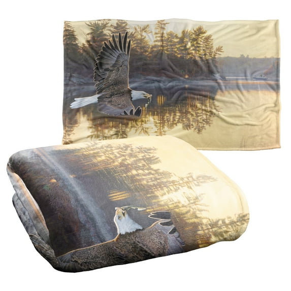 Wild Wings Gone Fishing 2 Silky Touch Super Soft Throw Blanket 36" x 58"