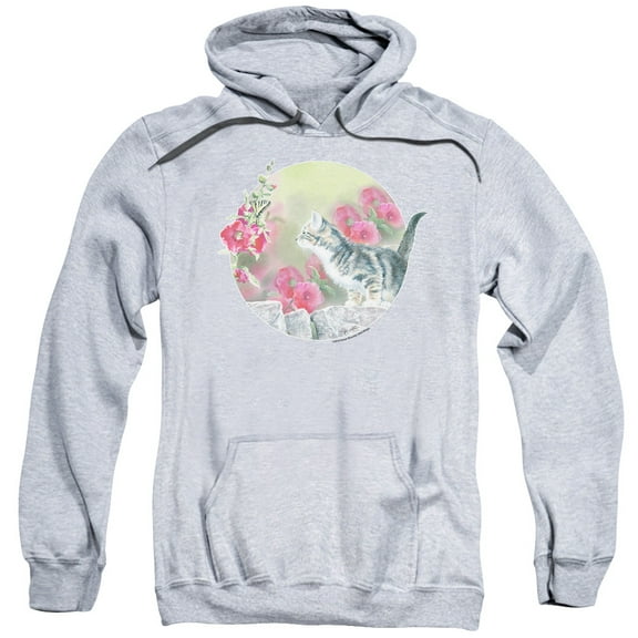 Wild Wings - Kitten Flowers - Pull-Over Hoodie - XX-Large