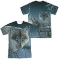 thumbnail image 1 of Wild Wings Midnight Wolves Unisex Adult Sublimated Costume T Shirt (Front/Back), Small, 1 of 2