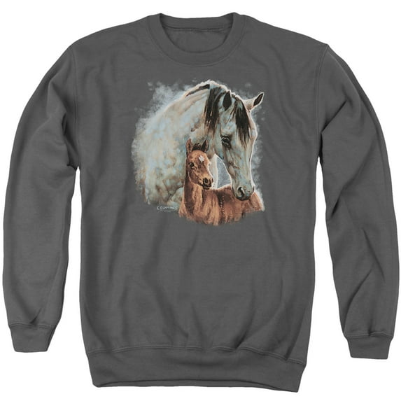 Wild Wings - Painted Horses - Crewneck Sweatshirt - Large