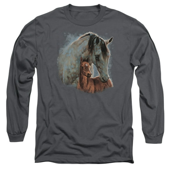 Wild Wings - Painted Horses - Long Sleeve Shirt - Medium