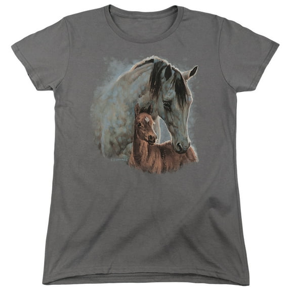 Wild Wings - Painted Horses - Women's Short Sleeve Shirt - X-Large