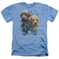 thumbnail image 1 of Wild Wings - Puppy Pile - Heather Short Sleeve Shirt - Small, 1 of 2