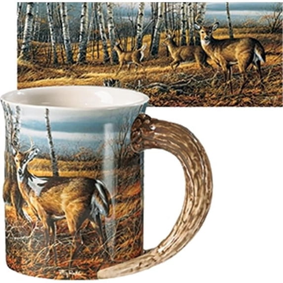 Wild Wings Sculpted Mug Birch Line Deer