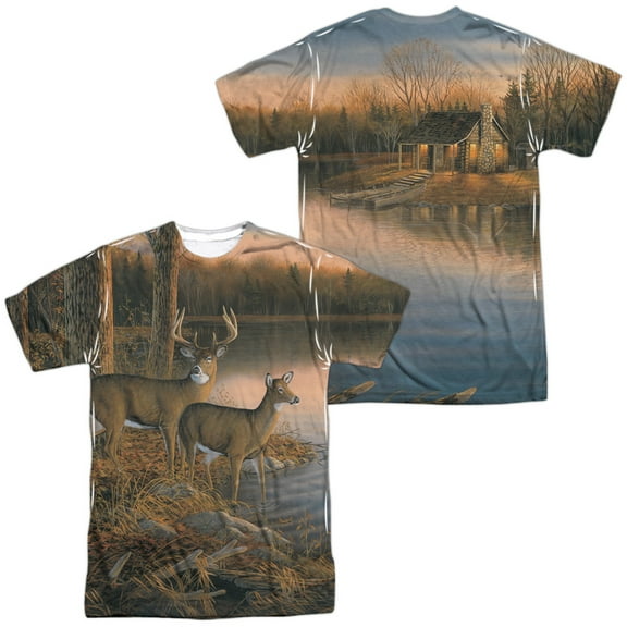 Wild Wings Tranquil Evening Unisex Adult Sublimated Costume T Shirt (Front/Back), 2X-Large Multicolor