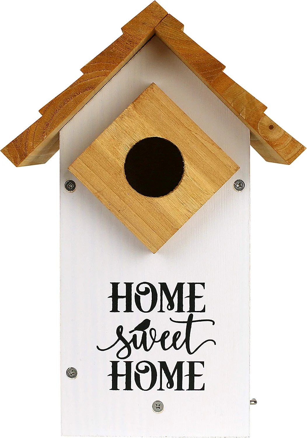 White Cedar Farmhouse Bluebird House with Predator Guard