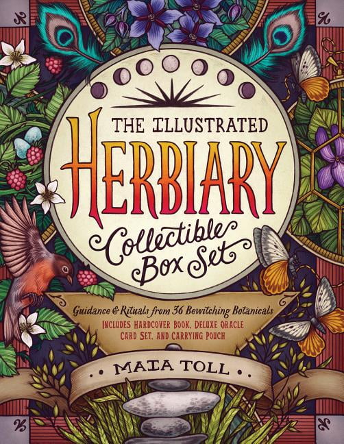 MAIA TOLL Wild Wisdom: The Illustrated Herbiary Collectible Box Set : Guidance and Rituals from 36 Bewitching Botanicals; Includes Hardcover Book, Deluxe Oracle Card Set, and Carrying Pouch (Hardcover)