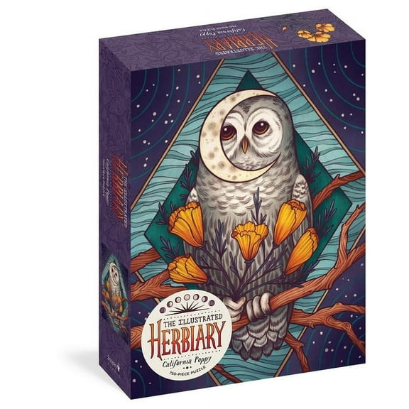 The Illustrated Herbiary Puzzle: California Poppy (750 piece